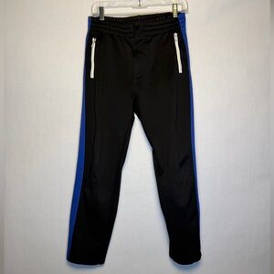 Rag & Bone Men's Side Stripe Track Pants Black Blue